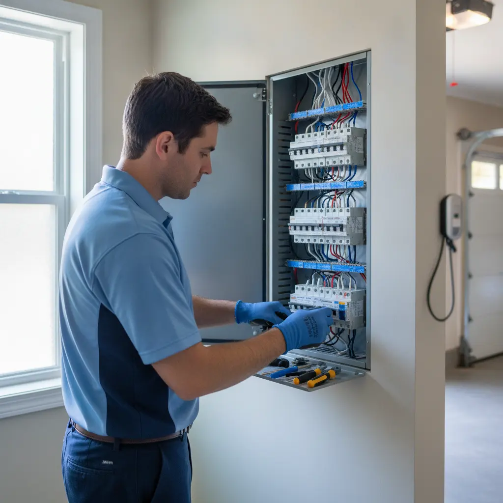 RMA Electric licensed electrician at work in Murrieta, California